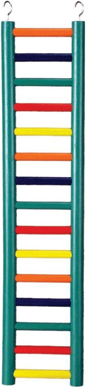 Prevue Pet Products BPV01137 Carpenter Creations Hardwood Bird Ladder with 9 Rungs, 18-Inch, Colors Vary
