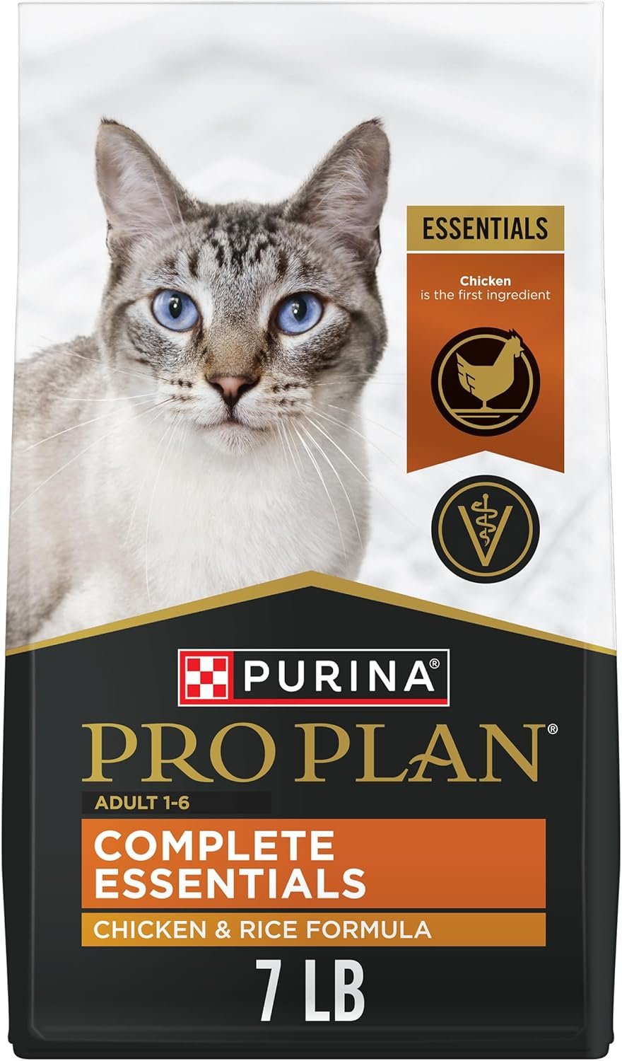 Purina Pro Plan High Protein Cat Food With Probiotics for Cats, Chicken and Rice Formula – 7 lb. Bag