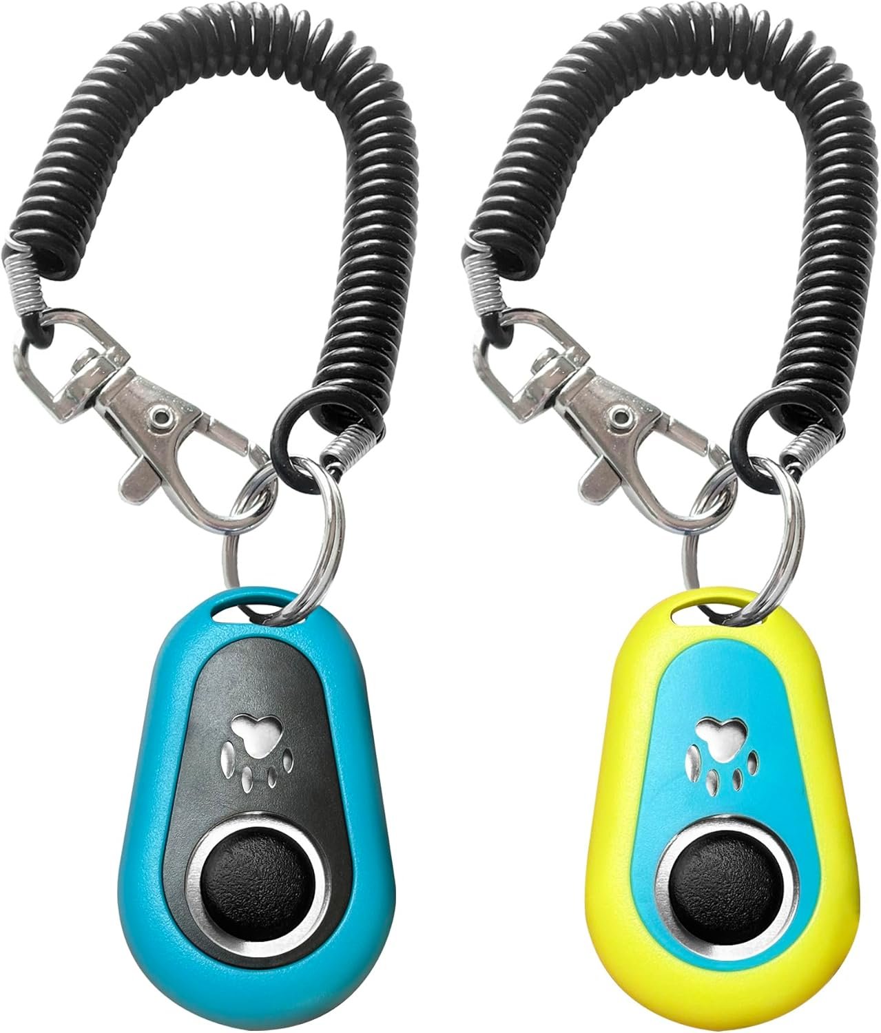 Pet Clicker for Dogs/Cats/Horses/Birds or Other Animals – Clickers for Training (Blue + Green)