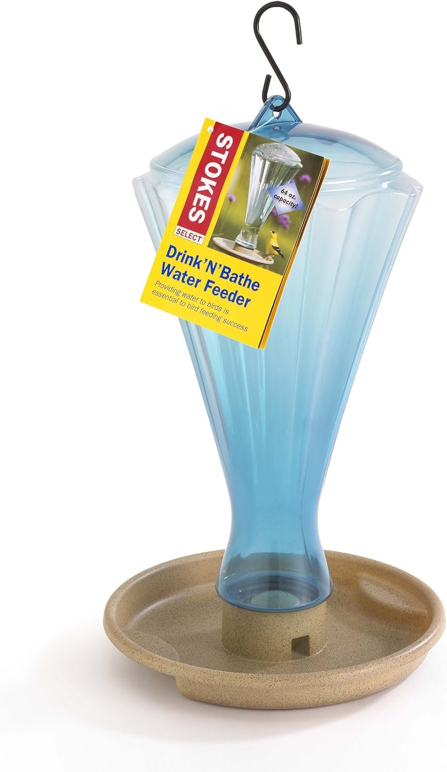 Stokes Select Drink’N’Bathe Water Feeder, 64 fl oz Capacity