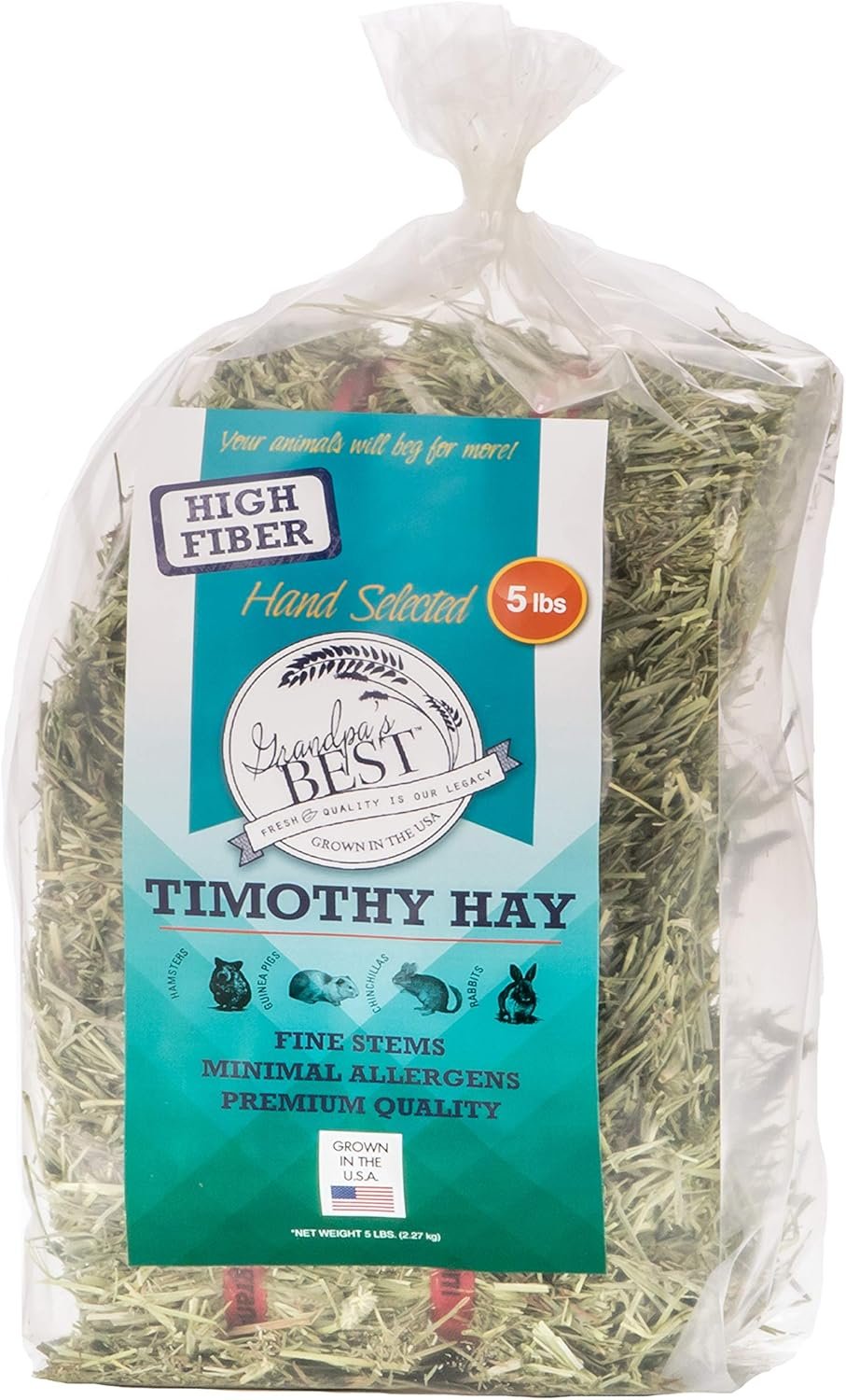 Grandpa’s Best Timothy Hay Bale, 5lbs