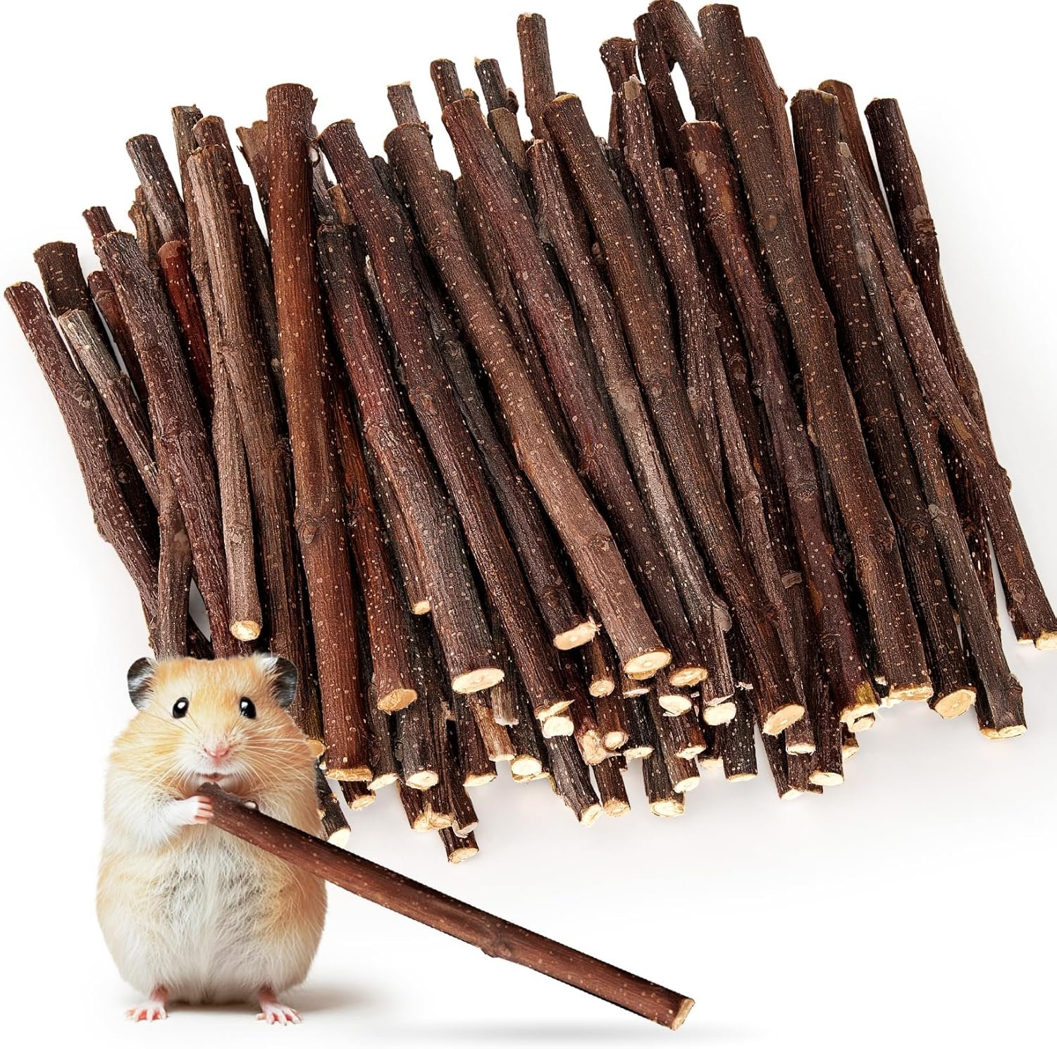 Sukh Natural Organic Apple Sticks – 250g Hamster Chew Stick Hams Rabbit Bunny Gerbil Guinea Pig Squirrel Chinchilla Small Animal Chew Sticks