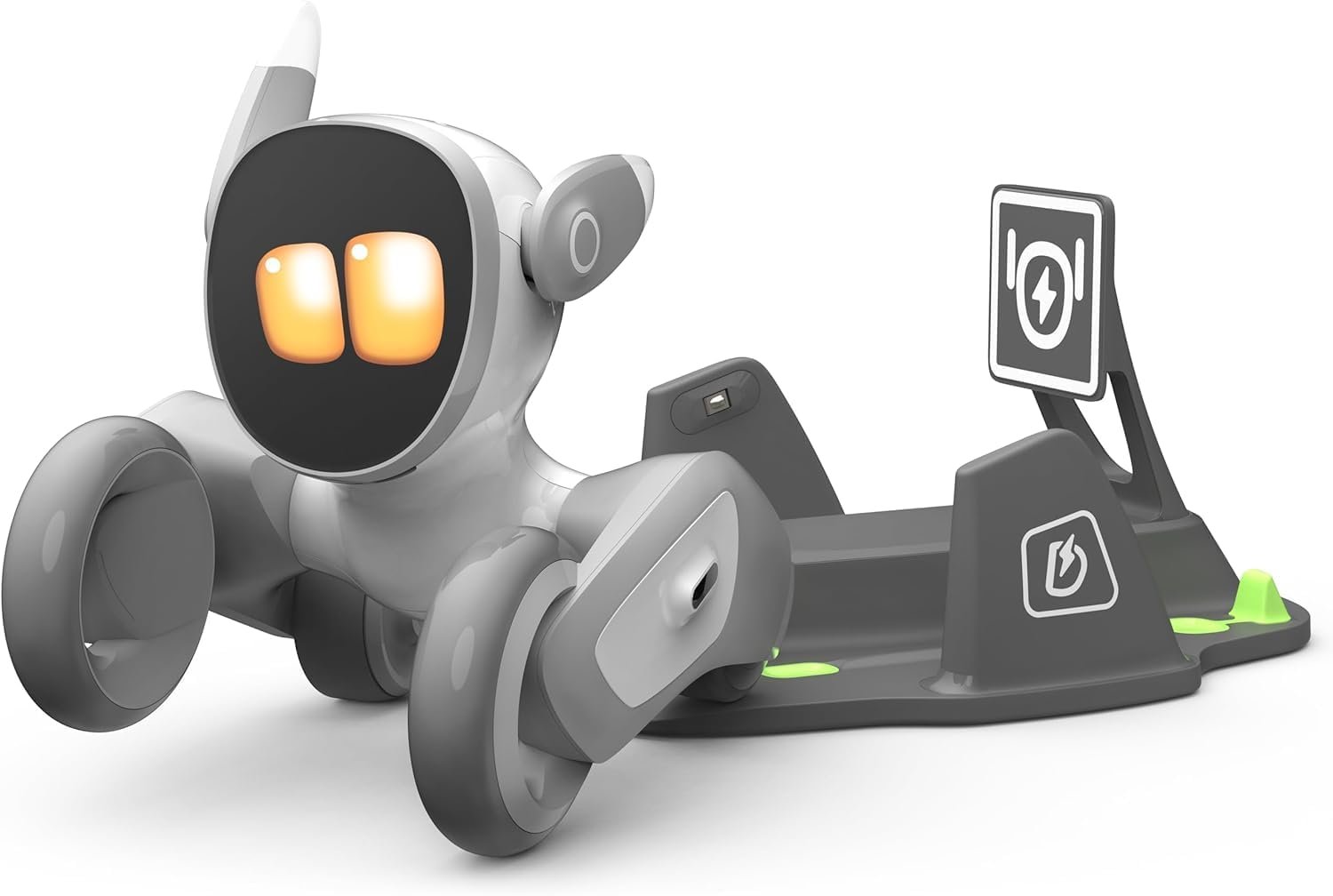 Loona Robot Pet Dog ChatGPT-4o Smart AI-Powered Companion Voice & Gesture Control, Real-Time Interaction Robotics Toys for Kids, Home Monitoring – Includes Charging Dock