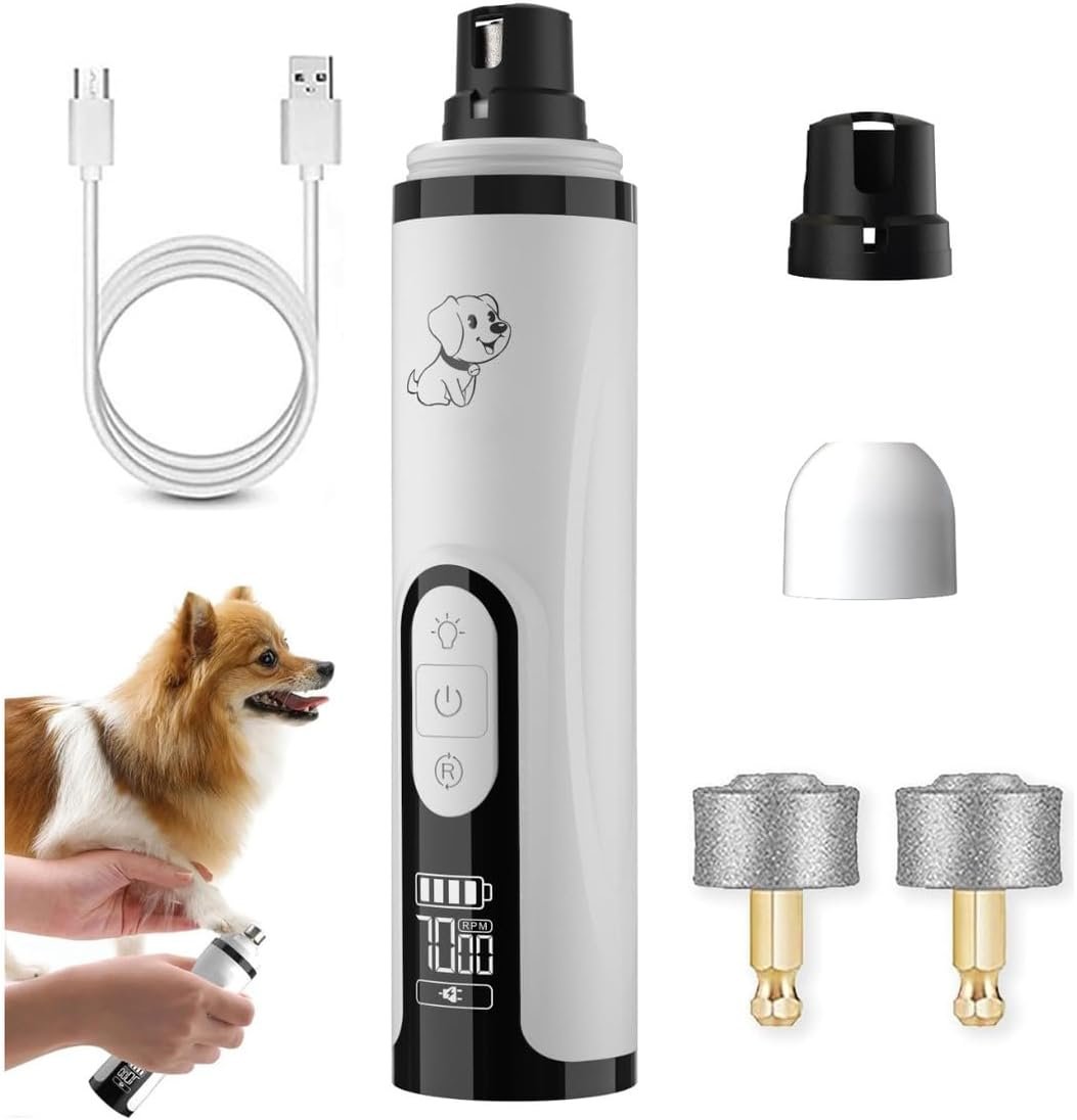 Dog Nail Grinder, 3-Speed, Ultra Quiet for Small to Large Dogs