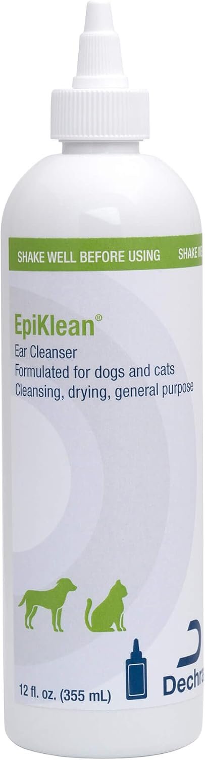 EpiKlean® Ear Cleanser for Dogs and Cats, 12 Fl Oz | Cleansing, Drying, General Purpose; Packaging May Vary