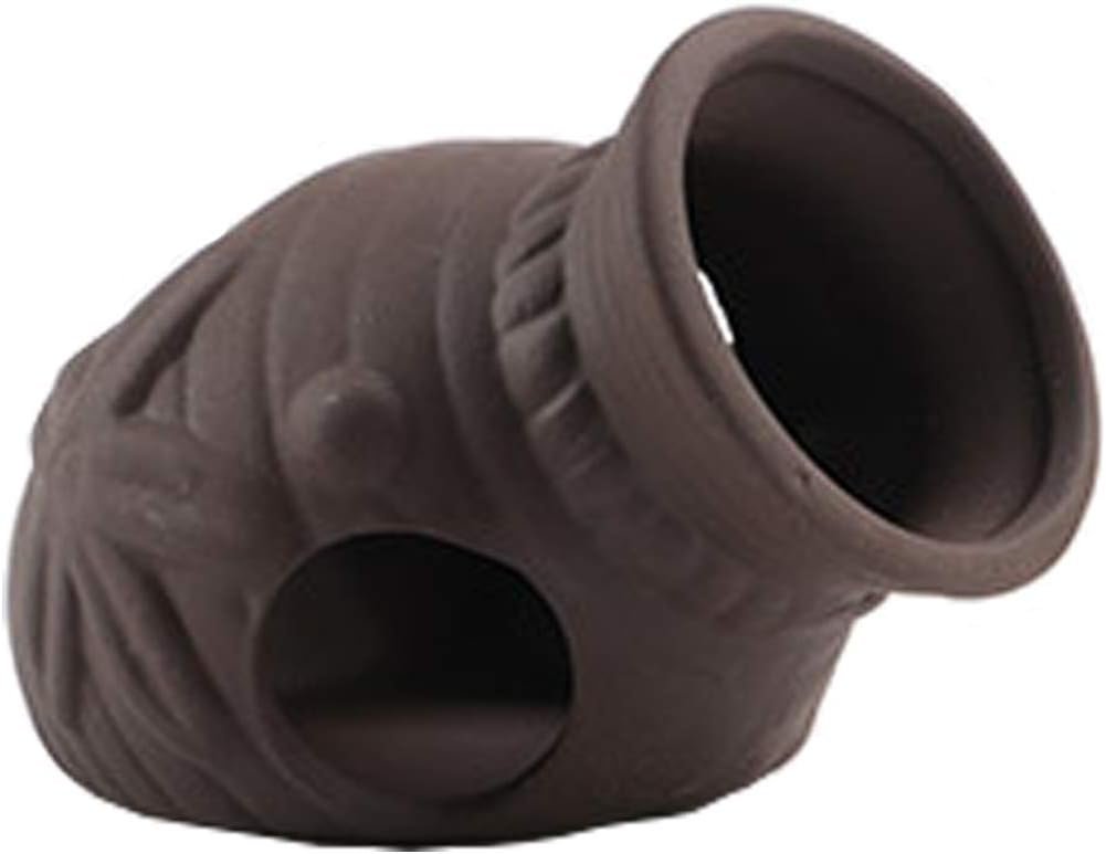 Norgail Ceramic Jar Aquarium Decorations Fish Tank Cave Breeding Cones Cave Fish Tank Ornaments for Amano Shrimp Cichlid Bonsai to Play, Hide and Rest