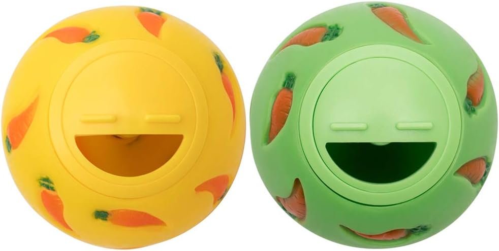 Niteangel Small Animal Treat Ball: Adjustable Treat Dispenser | Encourages Exploration & Reduces Boredom – Snack Ball for Guinea Pigs Rabbits Hedgehogs and Other Small Pets