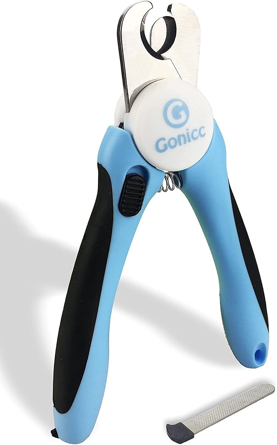 gonicc Professional Dog & Cat, Small Animals Nail Clippers & Trimmers | With Safety Guard to Avoid Overcutting, Free Nail File, Razor Sharp Blade – Ideal Grooming Tool for Dog & Cat, Small Animals