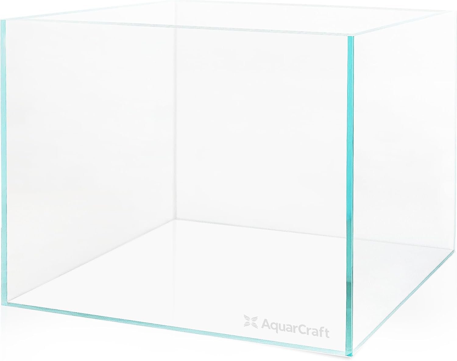 10 Gallon Rimless Aquarium, Ultra Clear Low Iron Fish Tank | 6mm low iron glass, 17.7 x 11.8 x 11.8 in rectangular design for aquascaping, planted tanks, betta fish and shrimp
