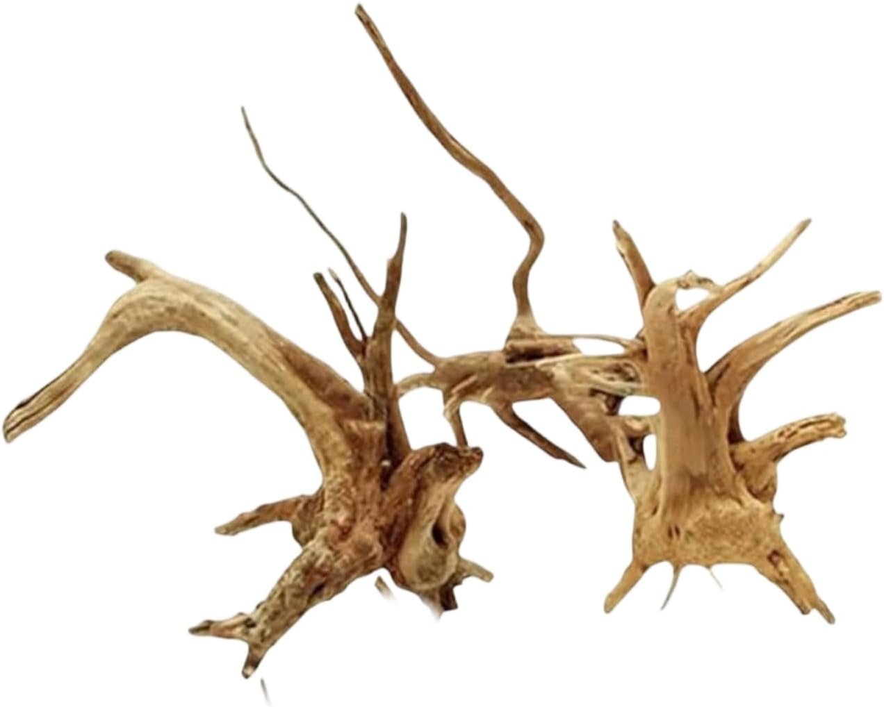 2Pcs Aquarium Driftwood Branches Natural Wood Reptiles Trunk Wood Fish Tank Decoration Plant Stump Ornament Landscaping, Fish Tank Decoration, 8-10cm