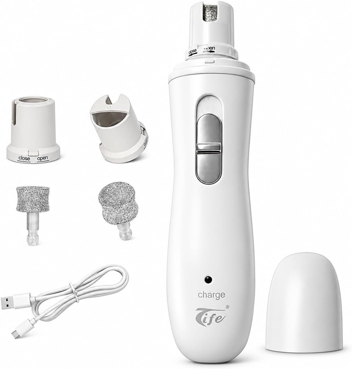 Tife Dog Nail Grinder for Dogs and Cats, Quiet Rechargeable
