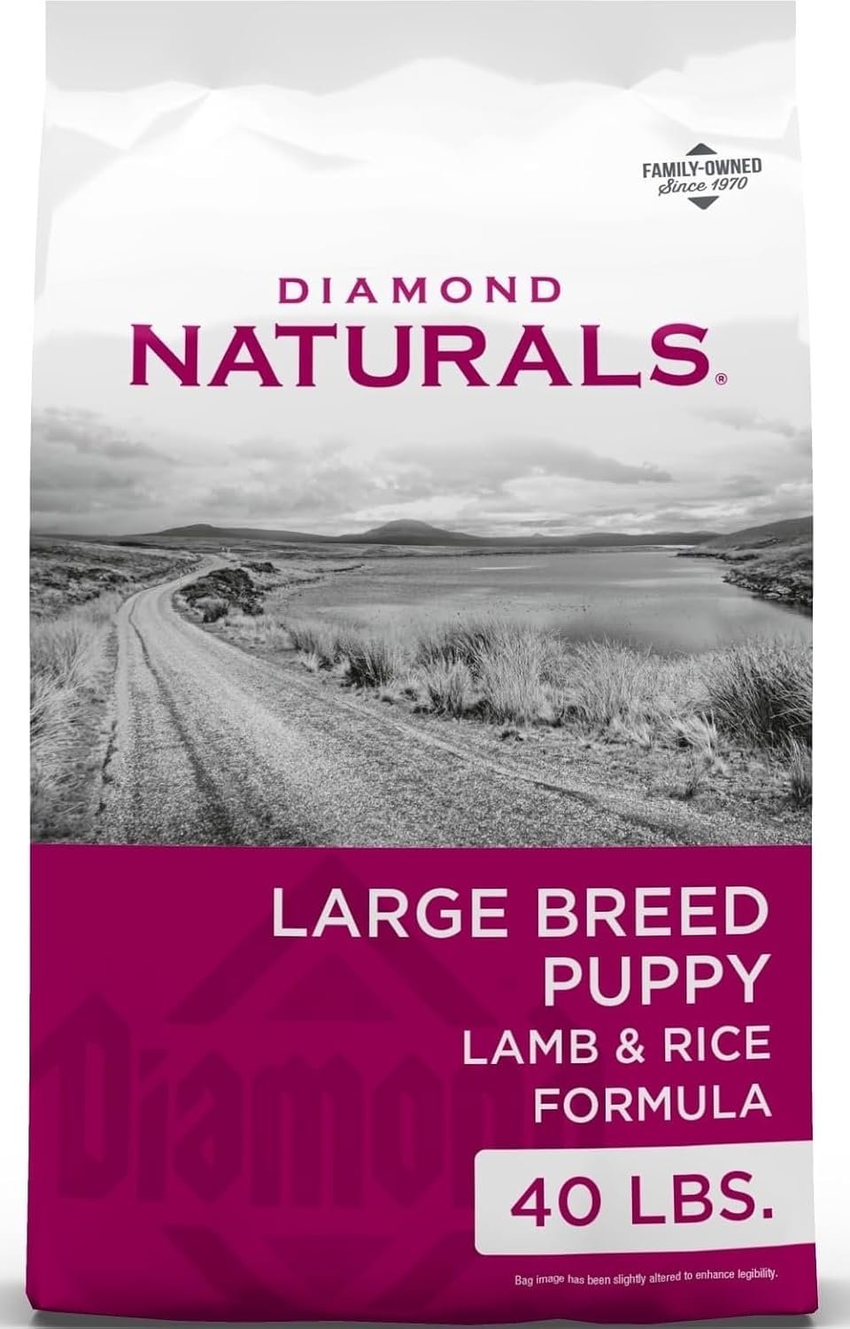 Diamond Naturals Large Breed Puppy Dry Dog Food, Lamb & Rice, 40lb | Puppy, Adult & Senior Dogs | Nutrient Levels to Fuel Larger Growing Bodies | DHA for Proper Brain & Vision Development