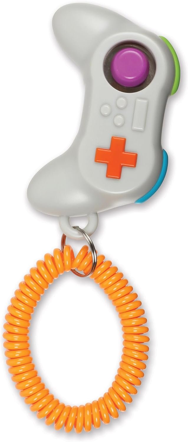 Brightkins Gamepad Training Clicker – Dog Training & Behavior Aids, Puppy Obedience Clicker, Pet Trainer Tools, Cat Trainer Supplies, Clickers for Dogs and Puppies, Clear Sound, 1 Piece