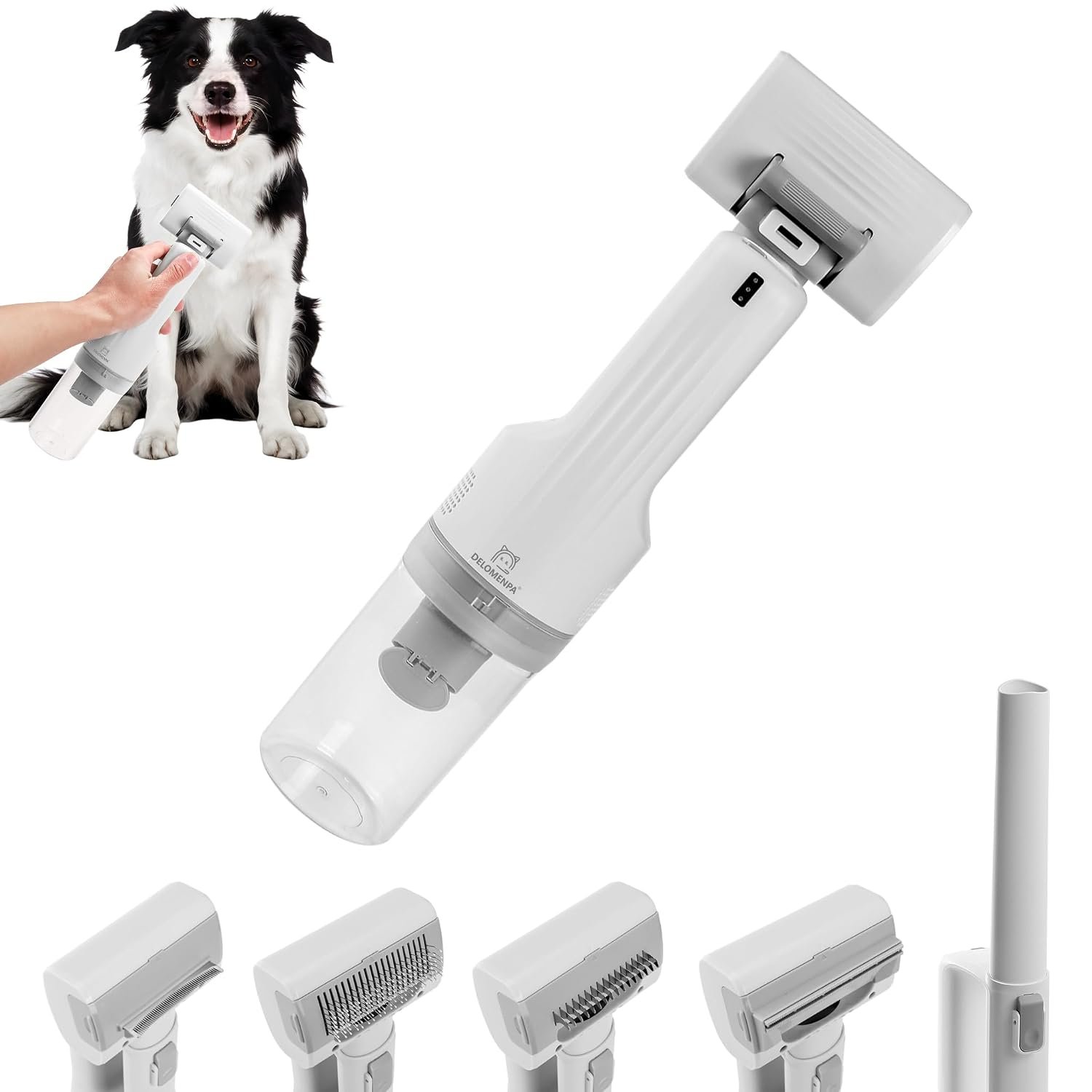 Pet Brush With Vacuum | 5-in-1 Hair Shedding & Vacuum Tool Kits