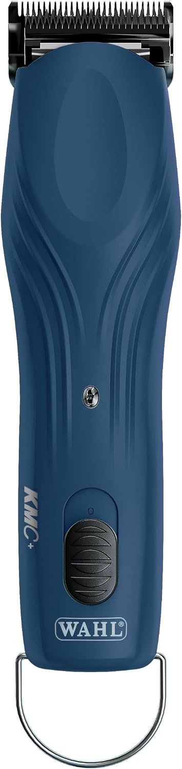 Wahl Professional Animal KMC+ 2-Speed Cordless Clipper, Navy, 3027168 | Low-Noise Pet Clipper for Cats, Dogs and Horses, 2 Hour Run Time, Cord or Cordless Operation