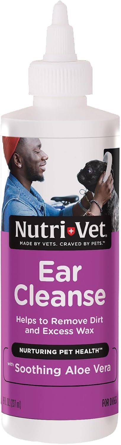 Nutri-Vet Dog Ear Cleaner, Ear Wash for Dogs, Aloe Vera Formula, 8oz