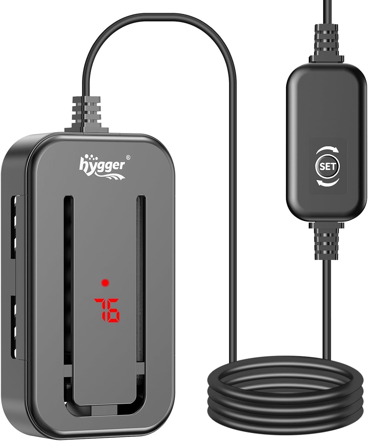 hygger 15-25 Gallon Small Fish Tank Water Heater 150W Submersible Nano Aquarium Heater with Controller Adjustable Temperature Run Dry & Overheating Protection