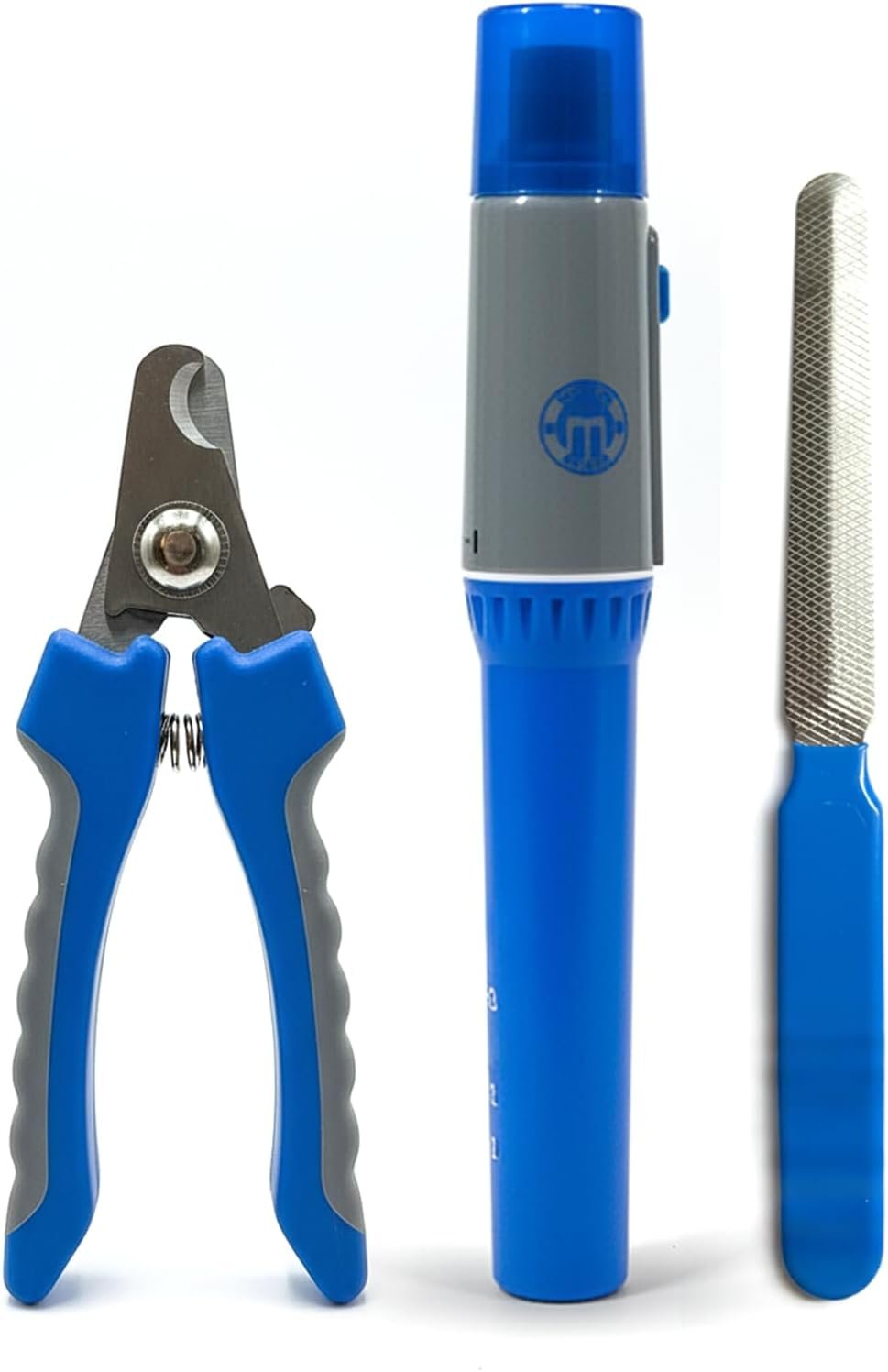 BPG Pet Grooming Tools for Dogs & Cats- 3 Piece Dog Grooming Kit, Pet Nail Care Kit, Nail Grinder, Clippers and File- Precision Trimming Perfect At Home Grooming Set