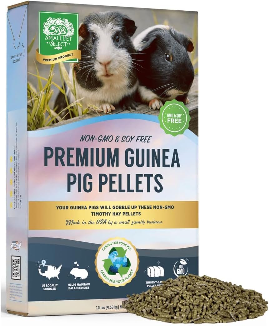 Small Pet Select Premium Guinea Pig Pellet Food, Non-GMO, Soy Free, 10 lb