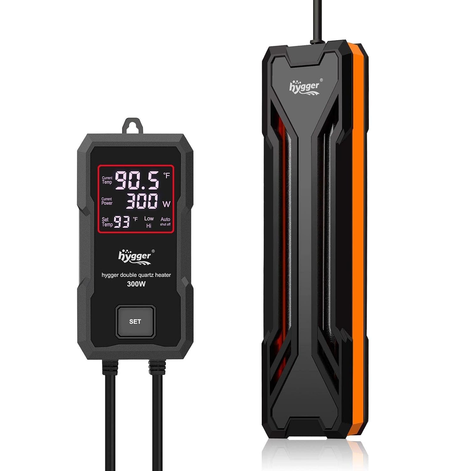 hygger Aquarium Heater 300W/500W/800W/1000W, Submersible Fish Tank Heater