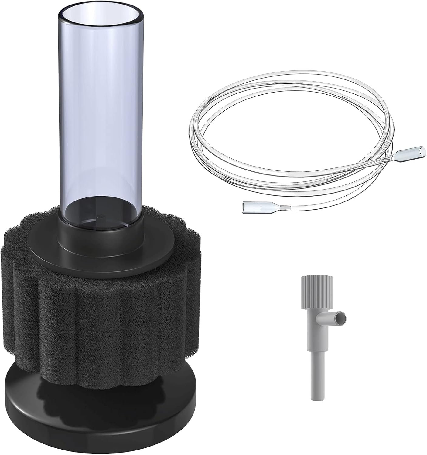 Pawfly Aquarium Sponge Filter, Mini Sponge Filter Kit with Airline Tubing and Control Valve for Small Fish Tank up to 3 Gallon