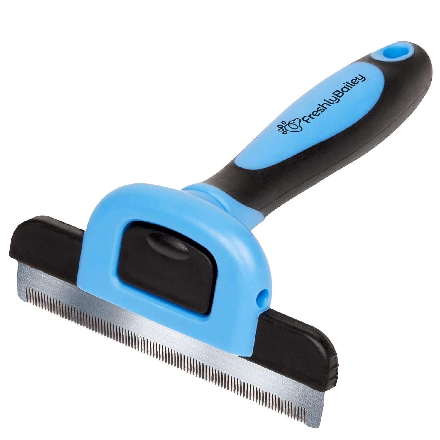 Short Hair Deshedding Brush for Dogs & Cats – Grooming Comb | Short-hair Deshedder Grooming Comb for Dogs and Cats to Loosen and Remove Shedding Fur