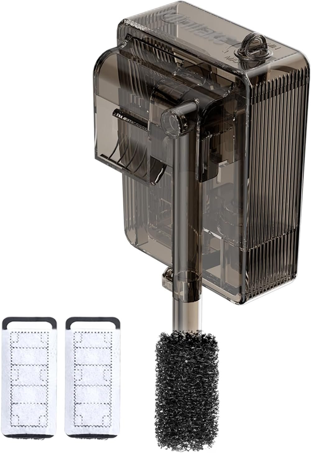 Fish Filters for Aquariums, Small Fish Tank Filter for 5 Gallon with Adjustable Flow, 3-Stage Filtration for Freshwater & Saltwater