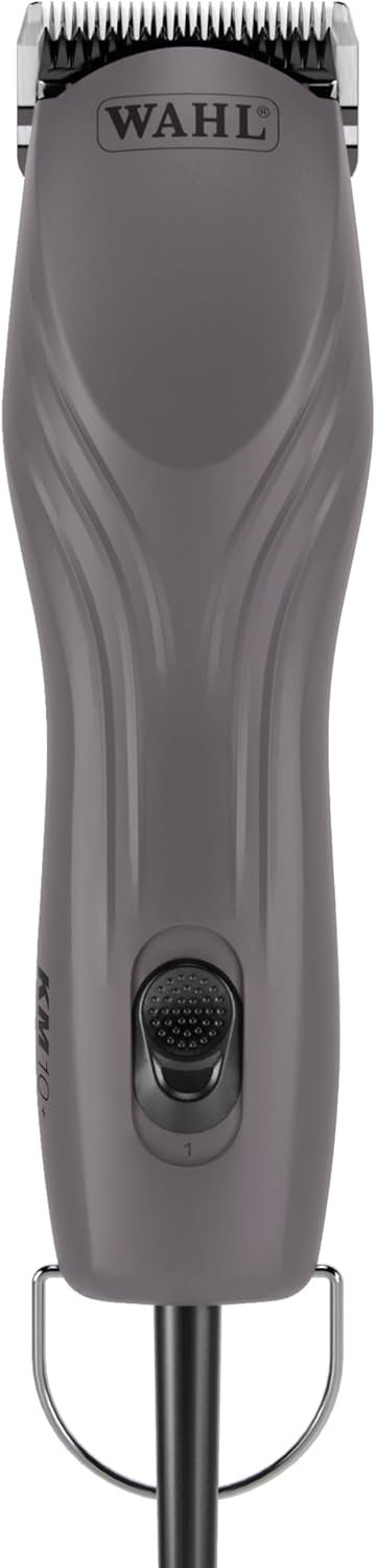 Wahl Pro Animal KM10+ Corded Clipper, Cats, Dogs & Horses, Purple | #10 Prime Series Blade, LOCKGUARD Technology, Textured Housing with Lightweight Design, Fits Cats, Dogs, and Horses