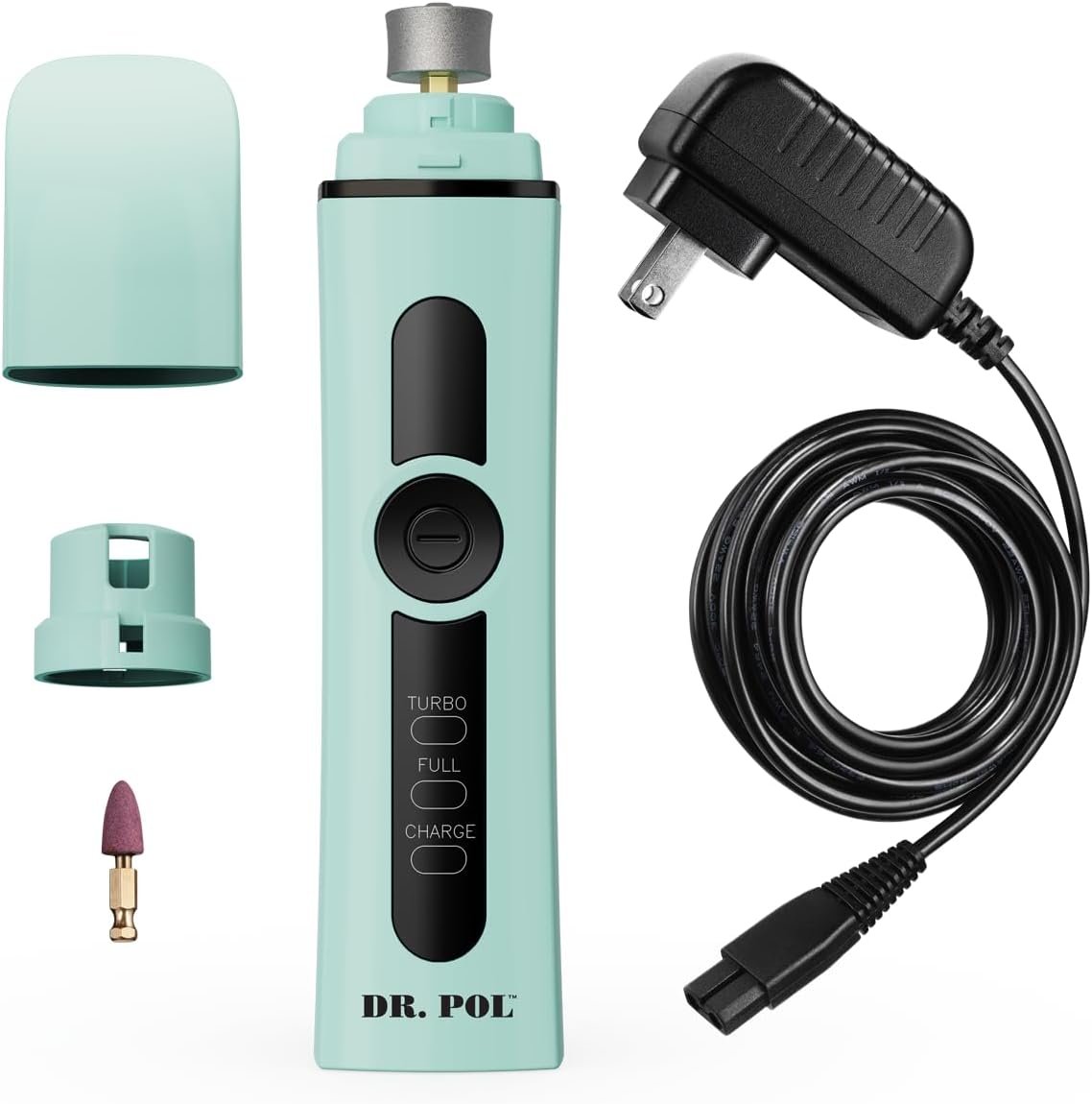 Andis 561123 Dr. Pol Cordless Pet Nail Grinder, Dual-Speed, Blue