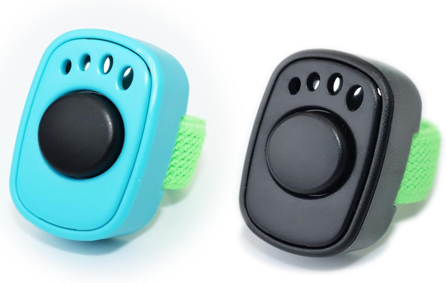 Pet Clicker for Dogs/Cats/Horses/Birds or Other Animals – Mini Finger Clickers for Training (Finger clickers Black+Blue)