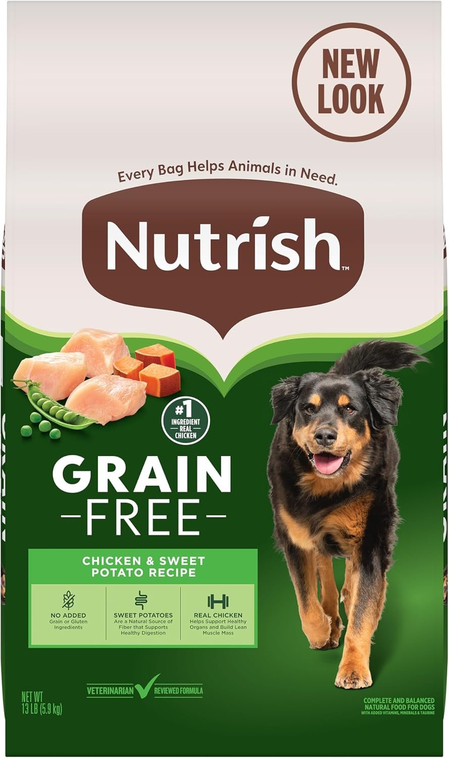 Nutrish Grain Free Chicken Dry Dog Food, 13 lb. Bag, (Rachael Ray)