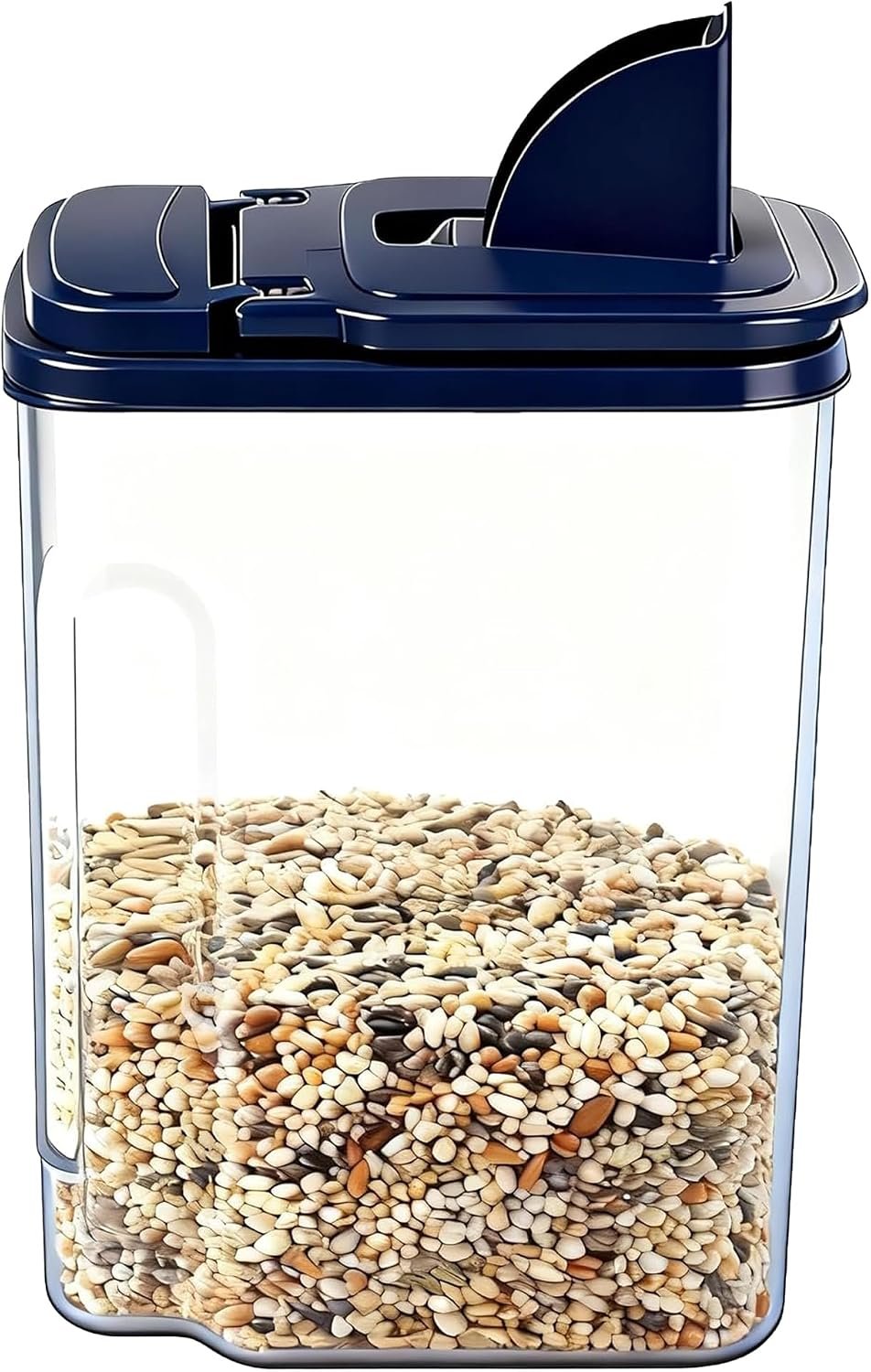 3L/3.2Qt Bird Seed Storage Container,Pet Food Storage Containers with Pour Spout,Cereal Dispenser,Holds up to 3~3.5Lbs-Easy Grip and Fill Bird Feeders-Ideal for Storing Sunflower Seed