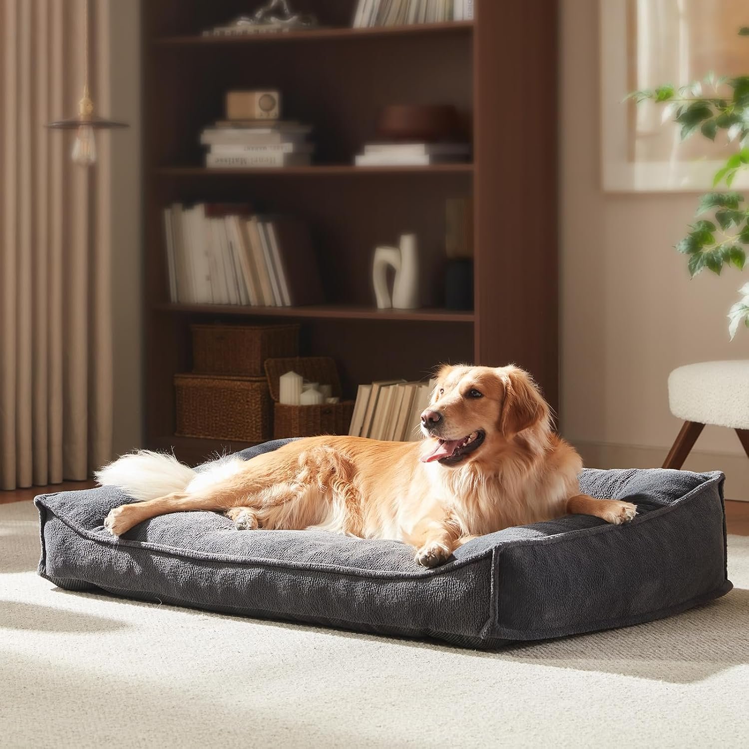 FURTIME XL Orthopedic Dog Bed Large Sized Dog, Extra Washable Dog Couch 42″