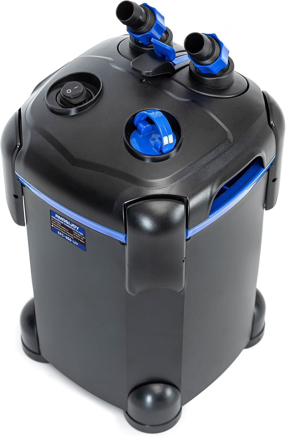 AMOSIJOY Ultra-Quiet Canister Filter for Large Fish Tanks and Aquariums