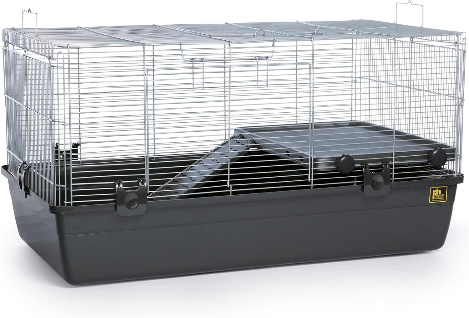 Prevue Pet Products Universal Small Animal Home for Indoor Use – Gray | Small Animal Cage for Hamsters, Guinea Pigs, Ferrets, Dwarf Rabbits, Rats, Chinchillas, & Hedgehogs, Tight Wire Spacing