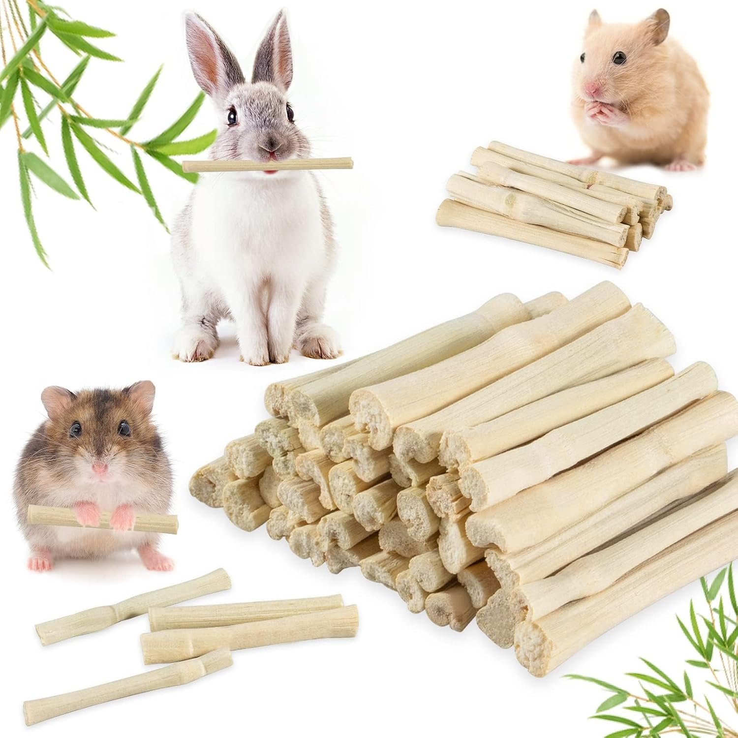 Sukh 240g Rabbit Chew Sticks – Natural Sweet Bamboo Chew for Small Animals