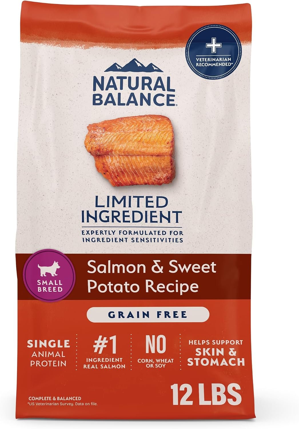 Natural Balance Limited Ingredient, Salmon & Sweet Potato, 12 lb