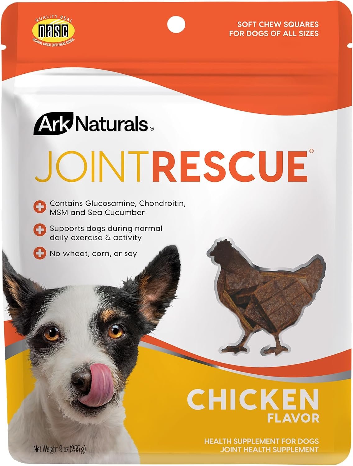 ARK NATURALS Sea Mobility Joint Rescue Chews, Chicken, Increase Flexibility, Mobility and Joint Comfort, Vet Recommended for All Dog Breeds, 500 mg Glucosamine, 9 oz. Bag