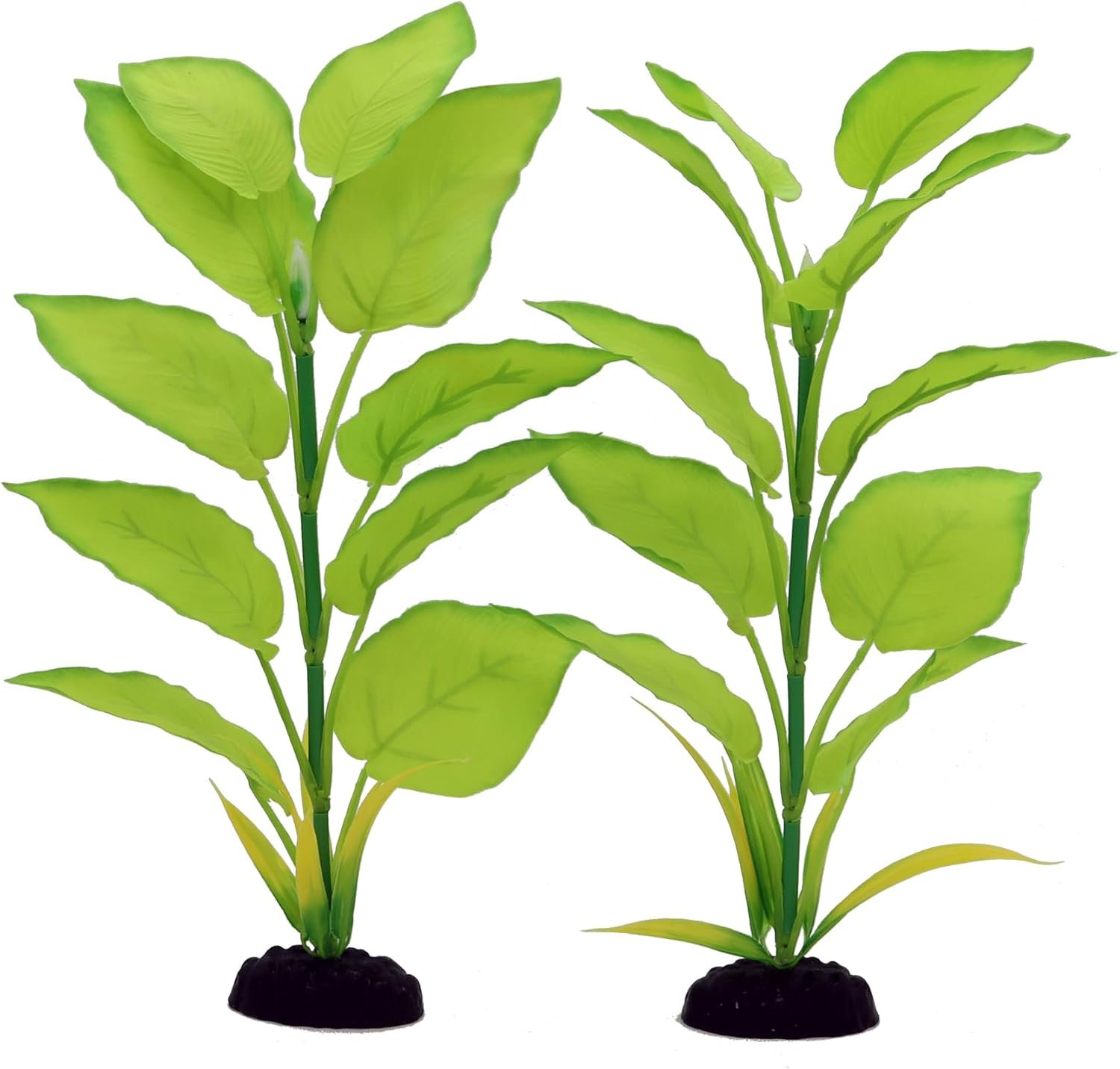 2-Pack 12 Inch Aquarium Silk Aquarium Plants, Artificial Plastic Plant