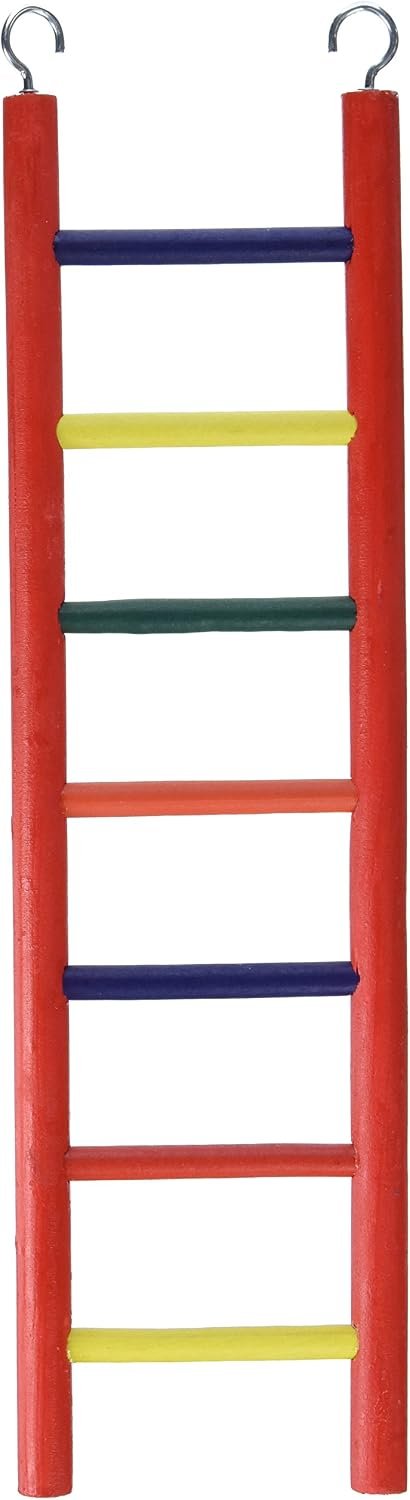 Prevue Pet Products 7-Rung Wood Bird Ladder Beak Play – Multi-Colored
