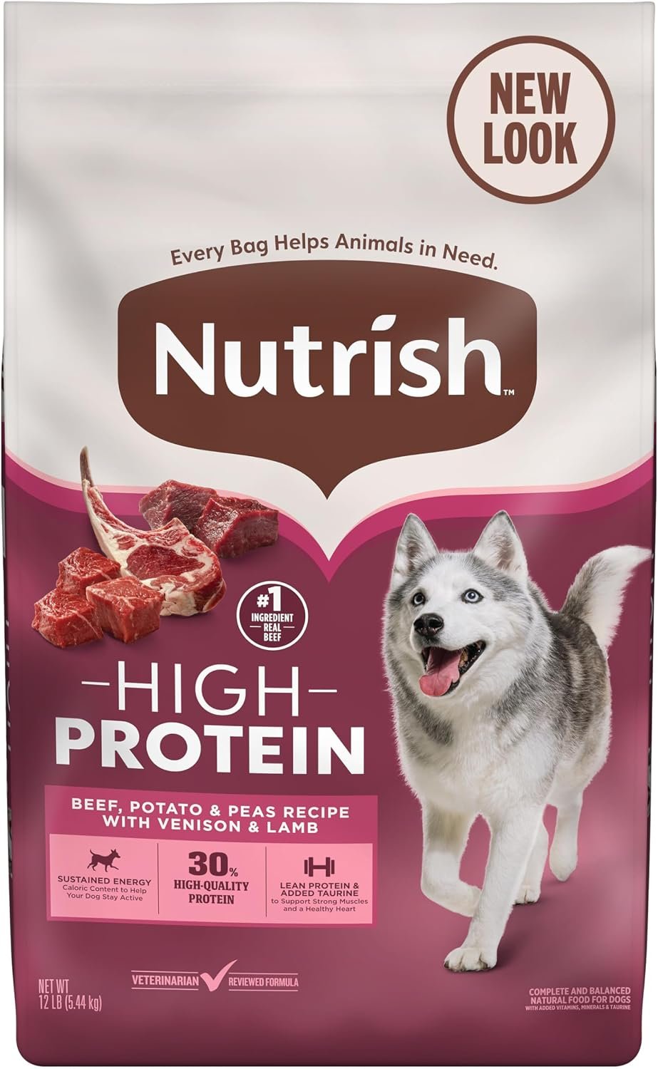 Nutrish High Protein Dry Dog Food, 12 lb. Bag (Rachael Ray)
