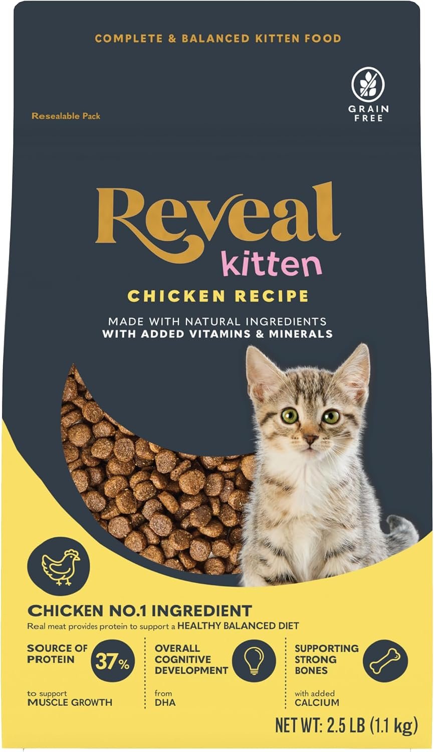 Reveal Kitten Chicken Grain Free Complete Dry Food 2.5 lb Bag