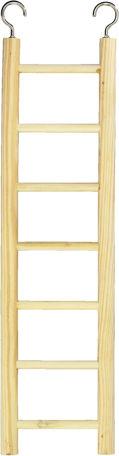 Prevue Pet Products BPV384 Birdie Basics 7-Step Wood Ladder for Bird, 12-Inch