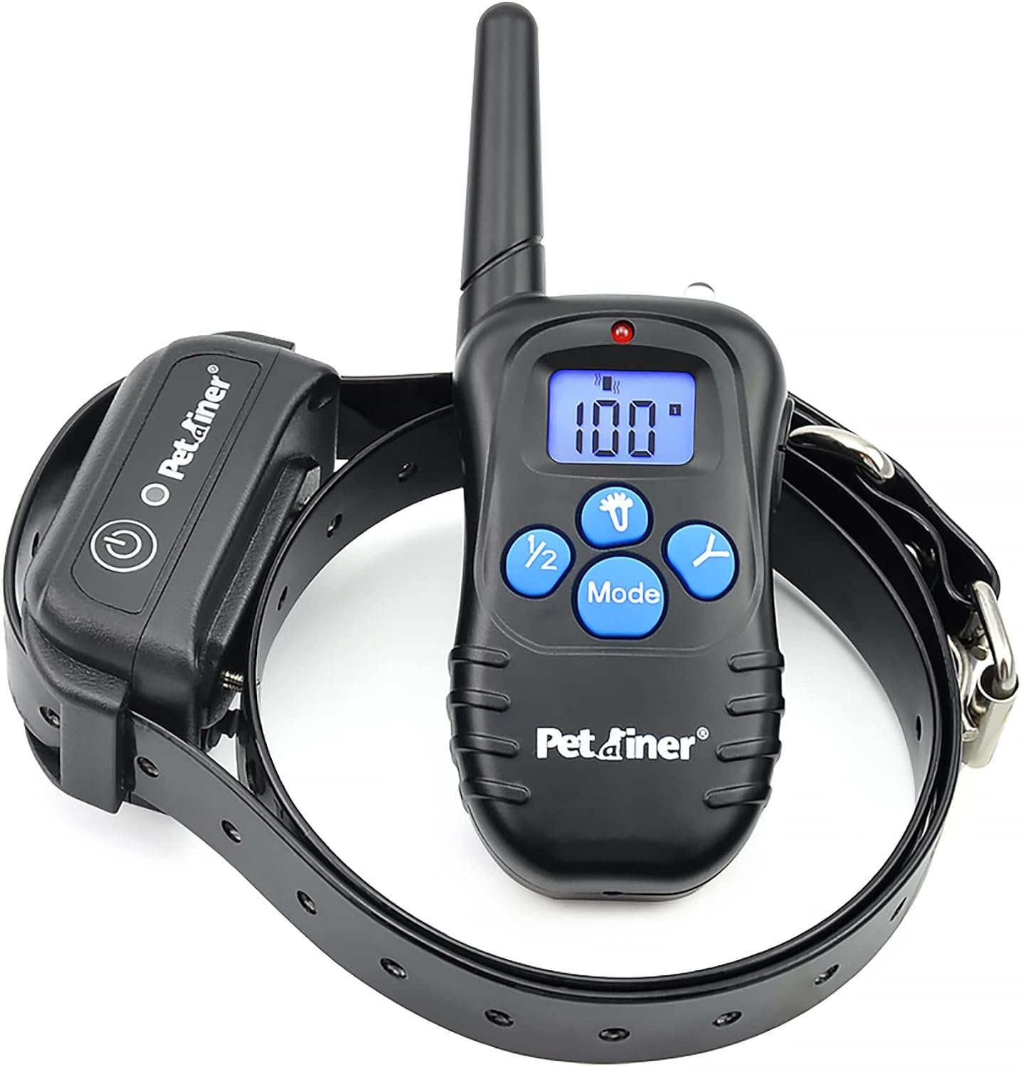 Petrainer Shock Collar for Dogs – Waterproof Rechargeable Dog Training E-Collar with 3 Safe Correction Remote Training Modes, Shock, Vibration, Beep for Dogs Small, Medium, Large