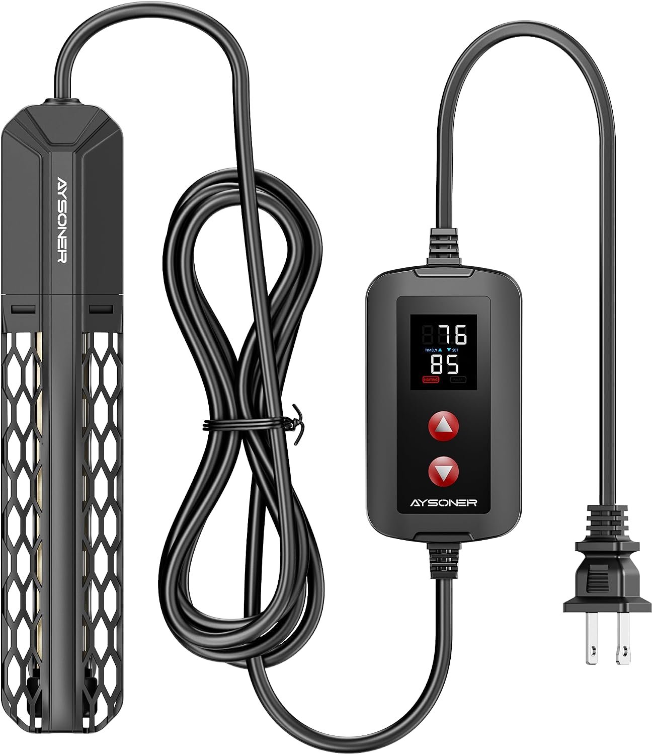 Aysoner Aquarium Heater for Fish Tank: 100W Adjustable 64-95℉ Thermostat