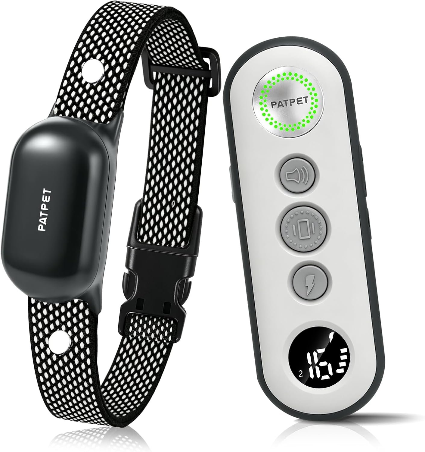PATPET Dog Shock Collar with Remote Control – 4000FT Safe Training Collar | IPX7 Waterproof 3 Modes(Beep/Vibration/Shock) Shock Collar for Dogs 8-120Lbs, Rechargeable for Small Medium Large Dogs