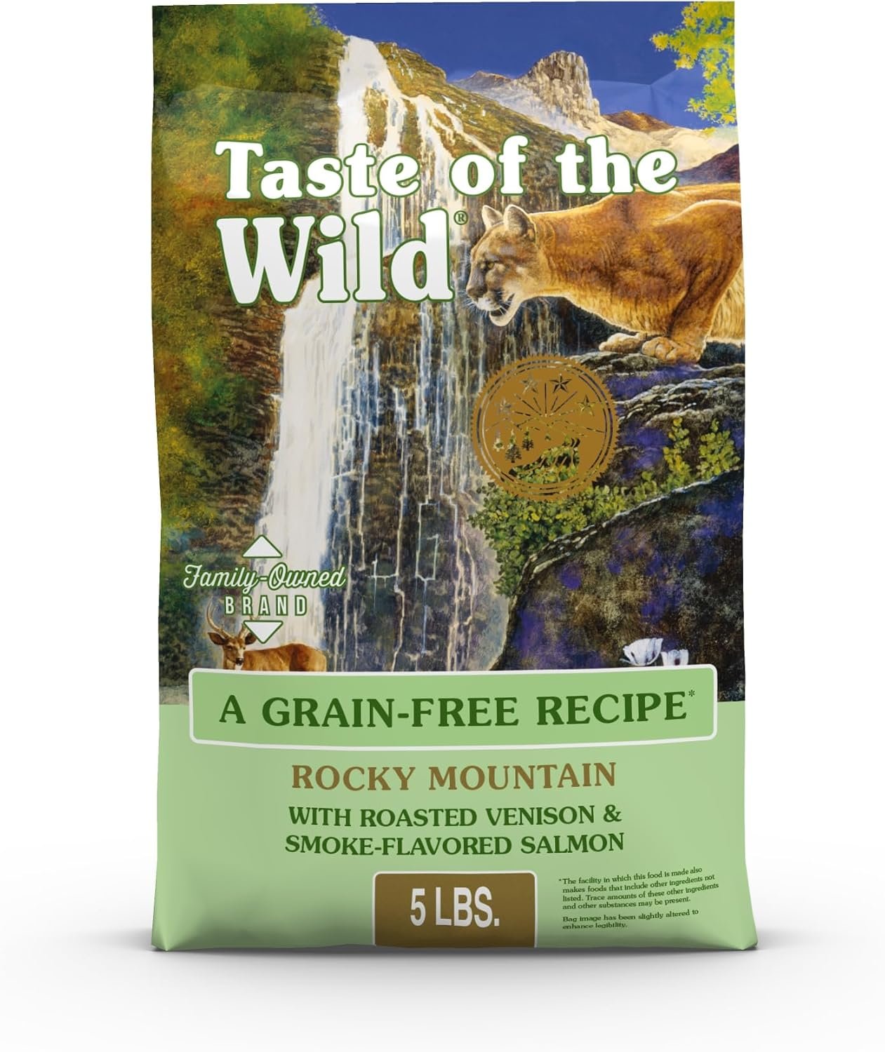 Taste of the Wild Rocky Mountain Dry Cat Food, Roasted Venison, 5lb