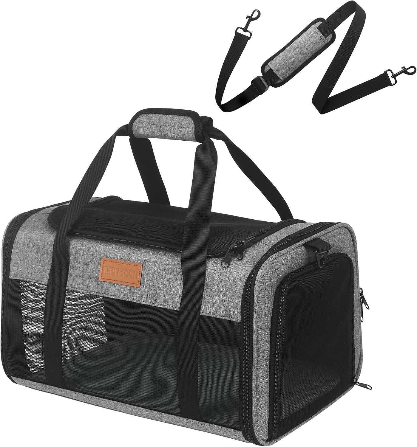 Pet Carrier Airline Approved for Pets Up to 10 Lb, 17x11x9.5 in