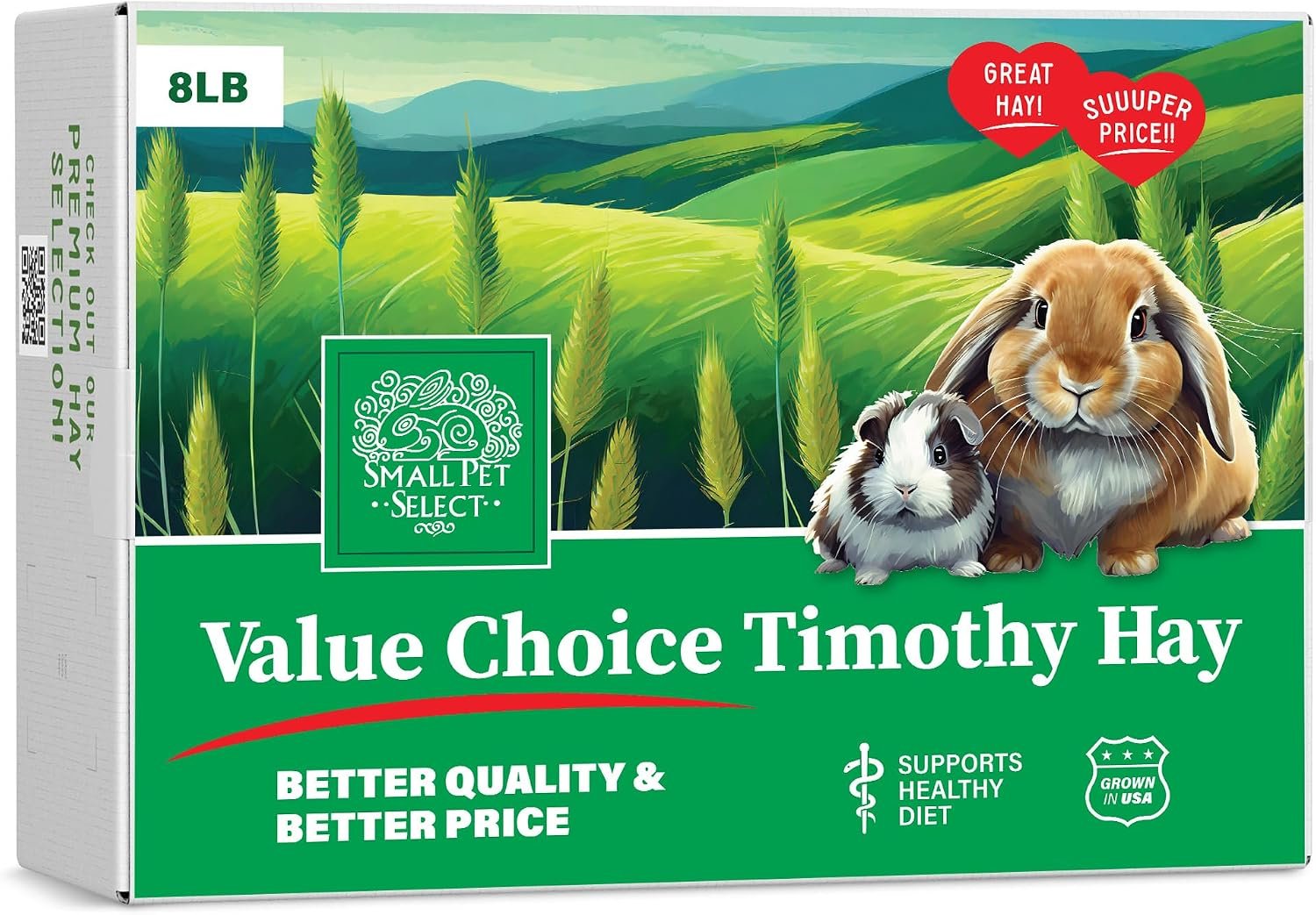 Small Pet Select Value Choice Timothy Hay, Rabbits & Guinea Pigs, 8 lb