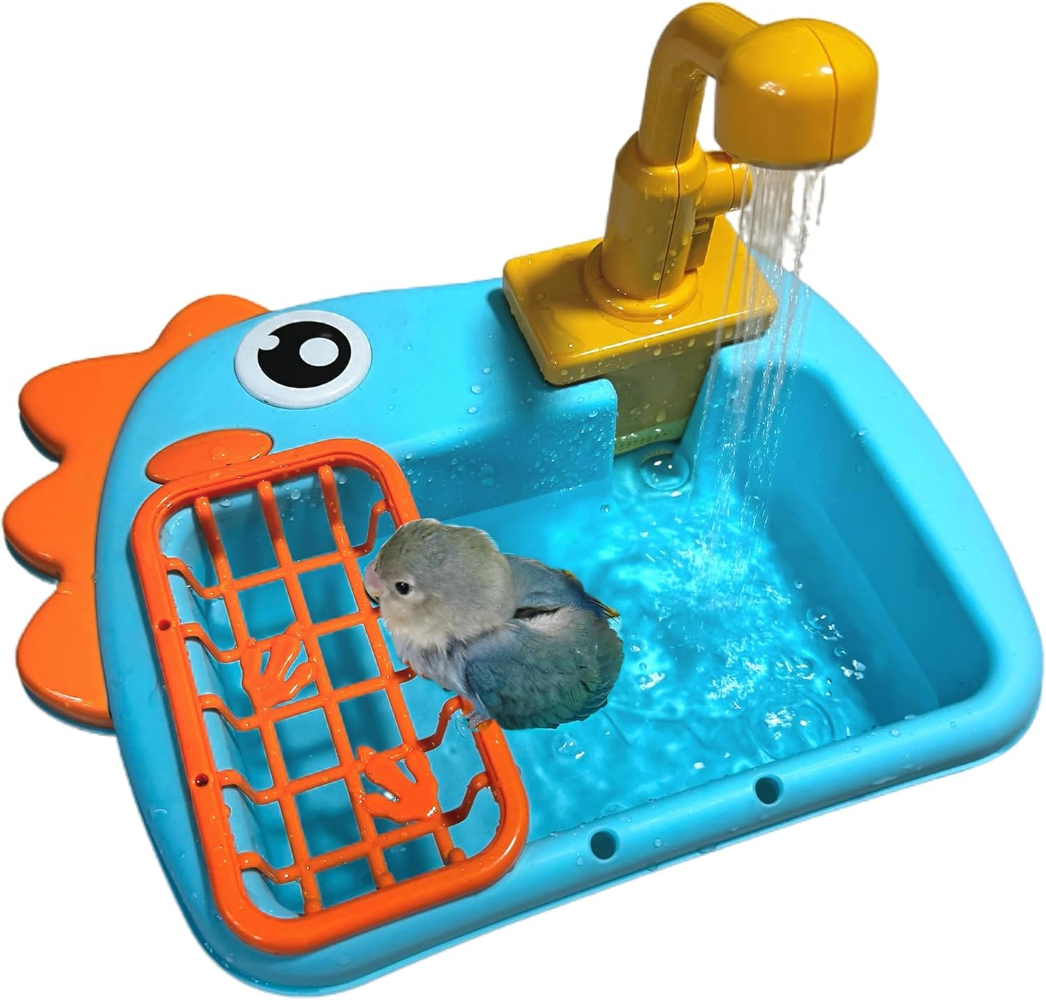 Bird Bath & Shower for Parrots, Auto Water Pump